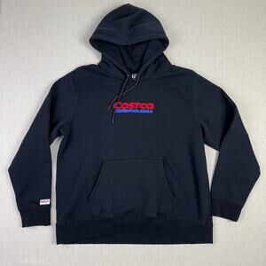 Kirkland Signature Costco Wholesale Logo Hoodie Black Streetwear Men’s XL